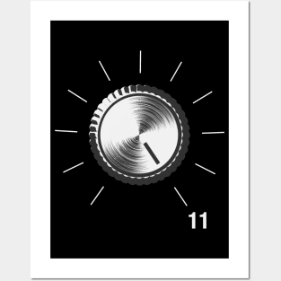 These Go To Eleven - Volume Knob - Guitar print Posters and Art